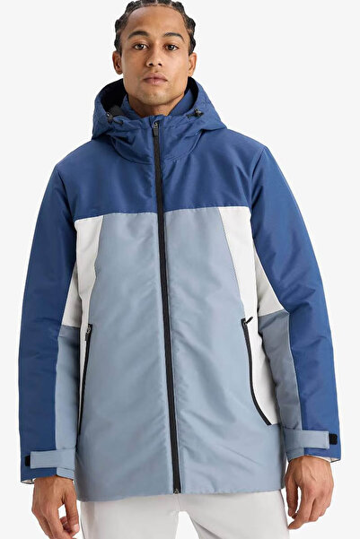 DeFacto Water Repellent Regular Fit K Hooded Zippered Windproof Coat E9488Ax25Wn