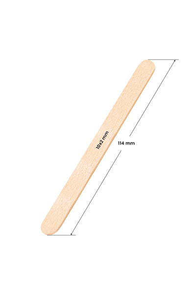 Other Spatulă medie din lemn 114 x 10 x 2 mm - 100 bucăți