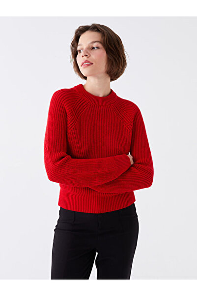 LC Waikiki Crew neck solid long sleeve women knitwear sweater