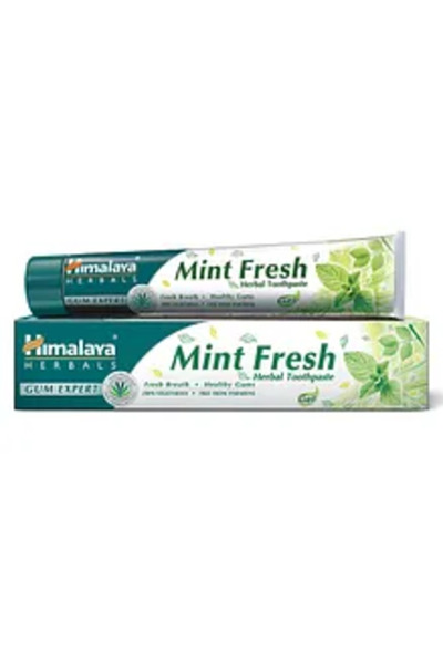 Himalaya Mint Fresh Herbal Toothpaste - 100mL, Fresh Breath, Paraben Free, Vegetarian, Gel