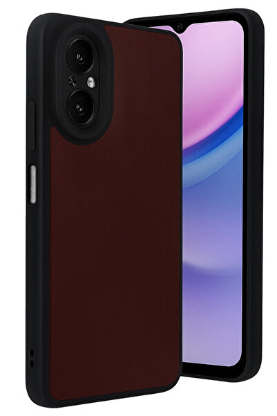 NewFace غطاء جلدي من تيك إم آر تي لهاتف ريلمي 12 لايت (123058) - لون بورجوندي