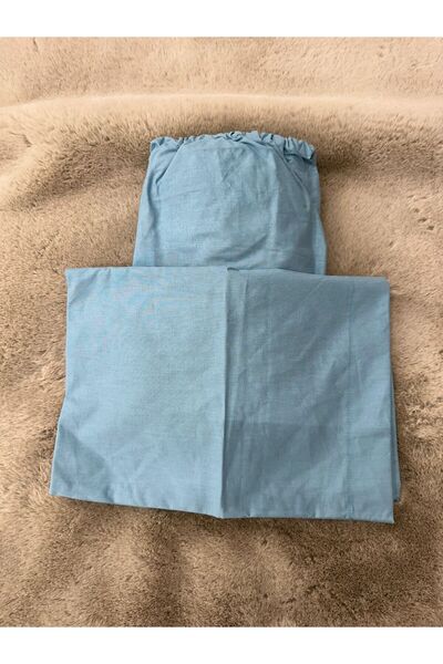 Doğa 100% Cotton Poplin Fabric Fitted Sheet 100X200 Pillowcase 50X70