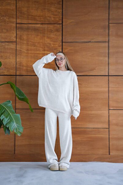 GİYSİ DÜNYASI 57 Knitwear Fabric Sweater Pants 2-Piece Set