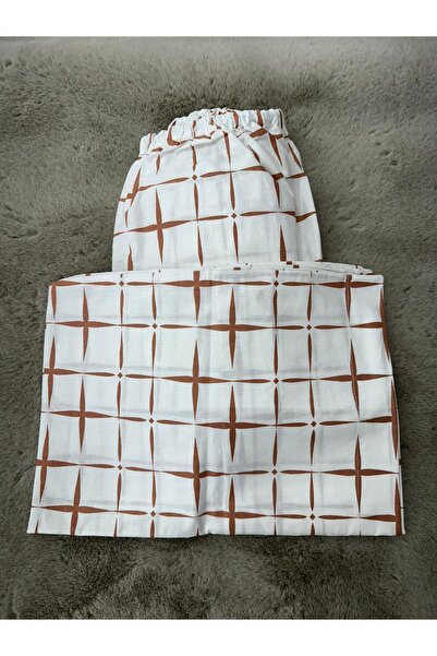 Doğa 100% Cotton Poplin Fabric Fitted Sheet 100X200 Pillowcase 50X70