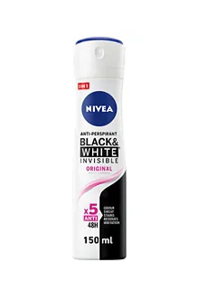 NIVEA Black & White Invisible Original Antiperspirant for Women Spray - 150ml