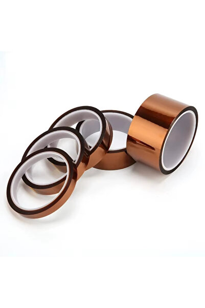 Hobi Mekatronik Isıya Dayanıklı Kapton Bant-Kahverengi-3mmx30metre