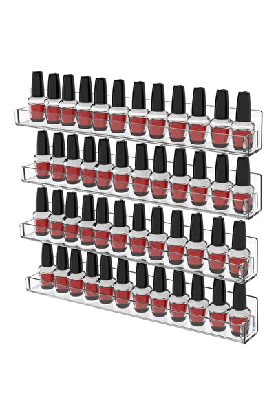 COOYA Invisible Floating Wall Ledge Display Shelves,Nail Polish Rack,Wall Mounted Shelf