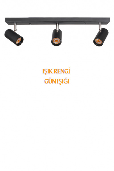 Turanconcept Spot Avize 360 Derece Dönebilen Modern Pratik Başlıklı Sıralı 3'...