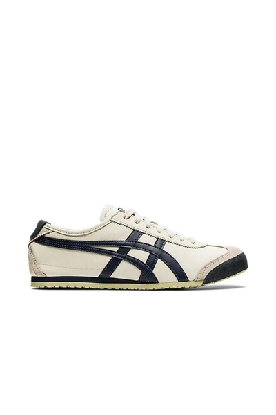 Onitsuka Tiger حذاء رياضي مكسيكو 66 بلون بيج/كحلي | يُنصح باختيار مقاس أكبر