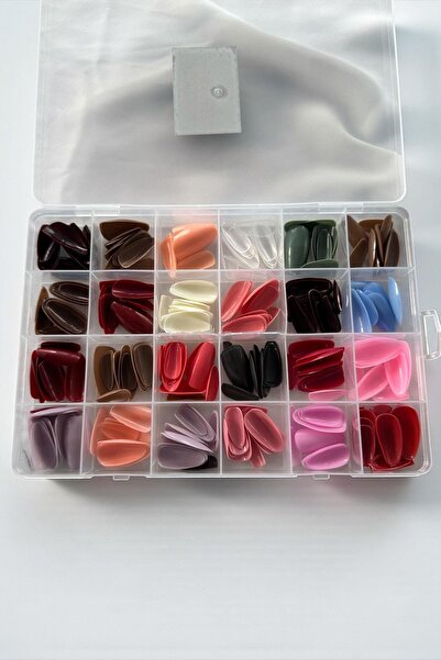 TAKIŞTIR Karışık Renk 288 Adet Takma Tırnak Set