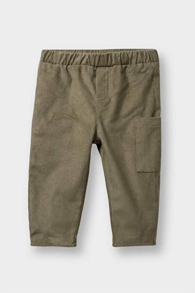 DeFacto 2'li Kadife Baskılı Bej Erkek Bebek Alt-Üst Takım F7594A5/Bg775