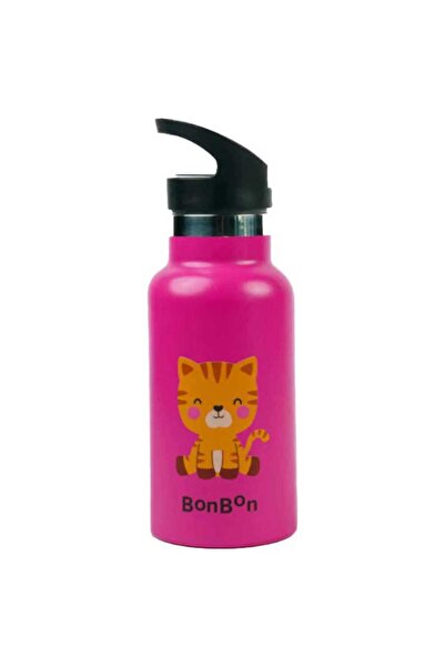 BONBON - زجاجة مياه فاخرة من الفولاذ المقاوم للصدأ سعة 350 مل - كوب بايت