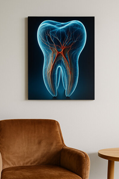 BLT DİZAYN Poster anatomic dentar pentru biroul stomatologului, tablou din sticlă