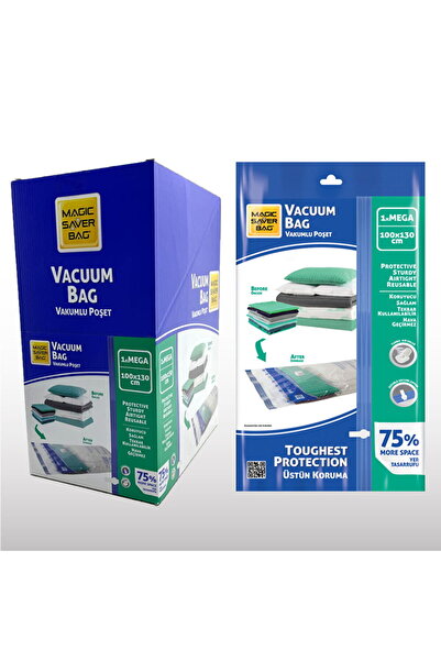 Magic Saver Bag Tekli Vakumlu Poşet Mega 100 x 130