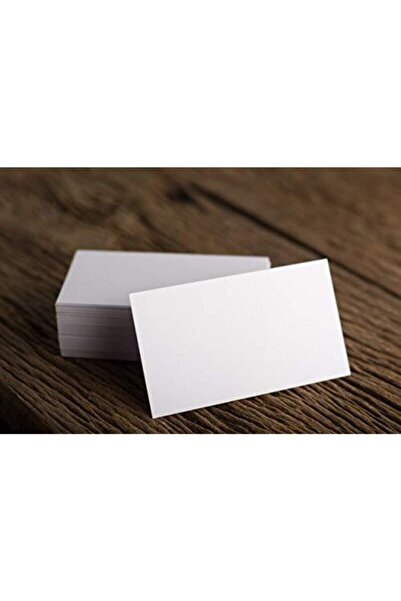 Orbak Kağıt 100 Pieces Unprinted Blank Business Card Size Note Paper 350 g Thick Memo Pad (0.14kg)