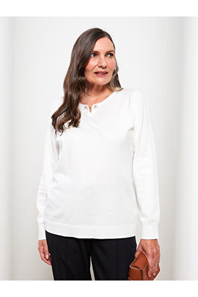 LC Waikiki Crew neck solid long sleeve women knitwear sweater