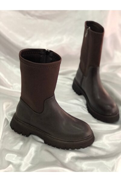 Hg Ayakkabı ΜΠΟΤΕΣ ΑΠΟ ΥΦΑΣΜΑ ΠΑΡΑΠΛΑΝΟΥ RINA KAHVE