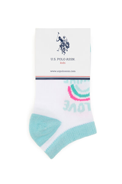 U.S. Polo Assn. Girl's Aqua Socks 50304449-Vr007
