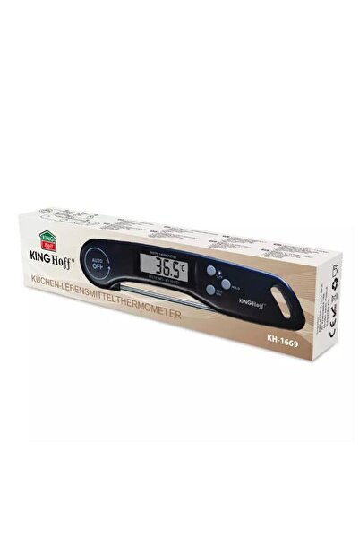 Kinghoff Electronic kitchen thermometer, black,