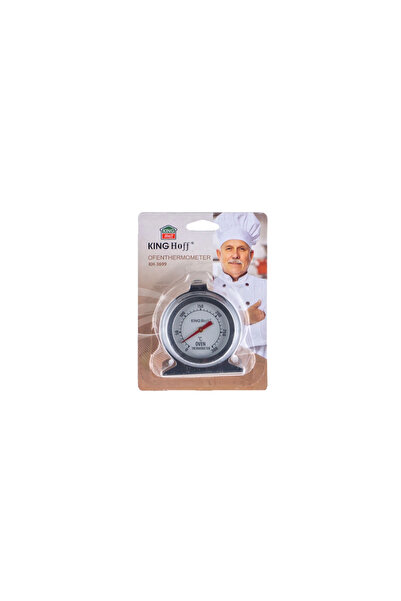 Kinghoff Kitchen thermometer for measuring meat temperature, gray
