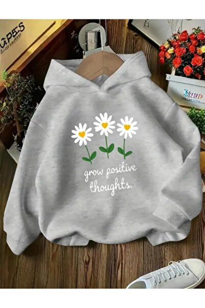 npLStore Παιδικό φούτερ με κουκούλα New Daisy με τύπωμα με κουκούλα