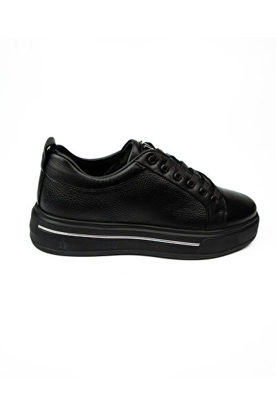 Voyager 054 Black Leather Men's Sneaker