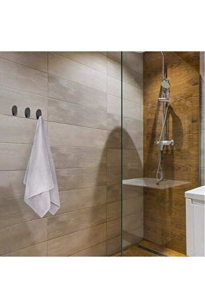 SEPIO Set 6 agatatori cuier autoadezive, ovale, metal, negru