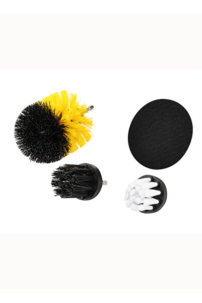 Lawazim 22-Piece Drill Brush Attachments Set - Power Scrubber Kit with Case & Extension Rod