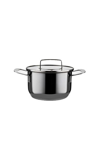 Florentyna Pot with lid, stainless steel, 5-layer bottom, diameter 18 cm, cap...