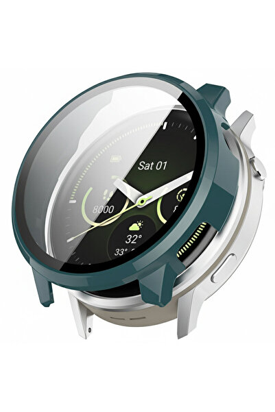 Techsuit Defense Case + Screen Protector for Garmin Venu 4 41mm, Dark Green