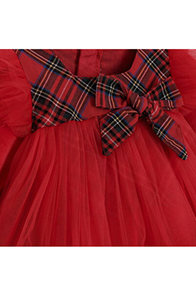 KALBİM ÇOCUK Sweetme Red Tulle Baby Girl Dress