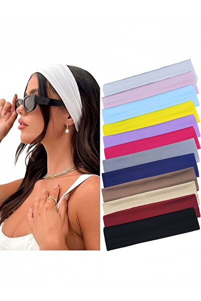 Lesha ربطات شعر - 12 قطعة للنساء والرجال مصنوعة من القطن الناعم غير القابل لل...