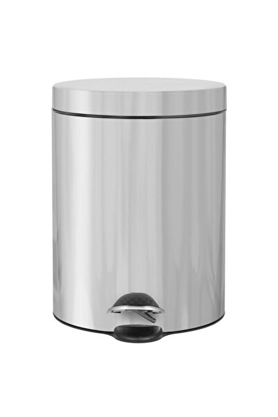 Powerx Pedal bin, 5 liter capacity, silver,