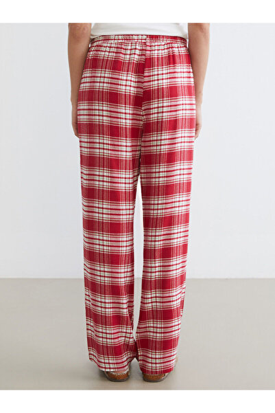 LC Waikiki Vizyon New Season Elastic Waist Plaid Women's Pajama Bottoms