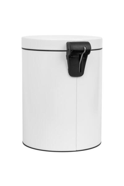 Powerx Pedal bin, 5 liter capacity, fireproof insert, white,