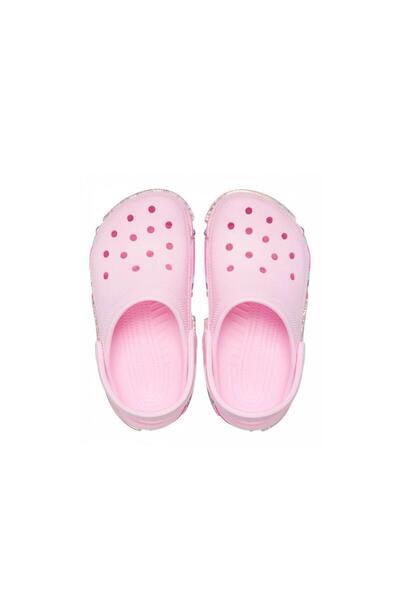 Crocs Classic Star Sparkle Shaker Clog t Kids Slippers - Pink