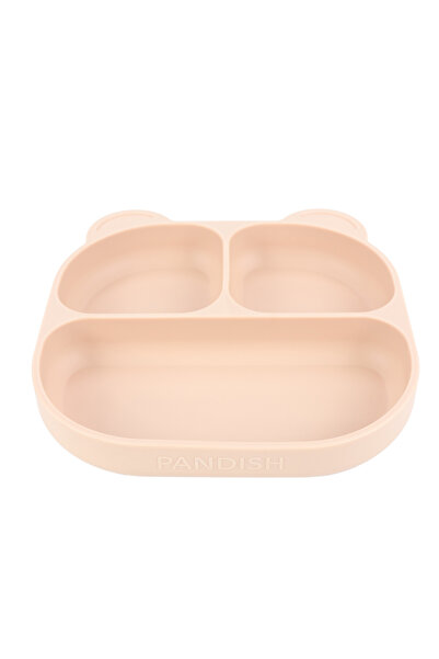 pandish Vakum Tabanlı Silikon Mama Tabağı Pow Pow Pinky