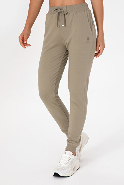 U.S. Polo Assn. Women's Light Khaki Jogger Sweatpants 50313584-Vr183