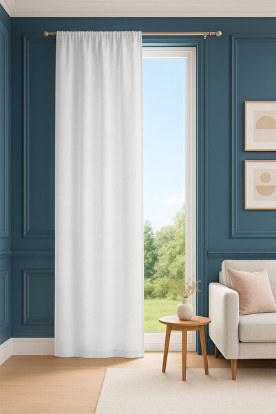 Premier Home Rayna Velvet Curtain White 120X210