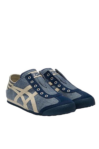 Onitsuka Tiger MEXICO 66 Slip-On Canvas Casual Colorblock Sneakers Shoes Dark blue/White