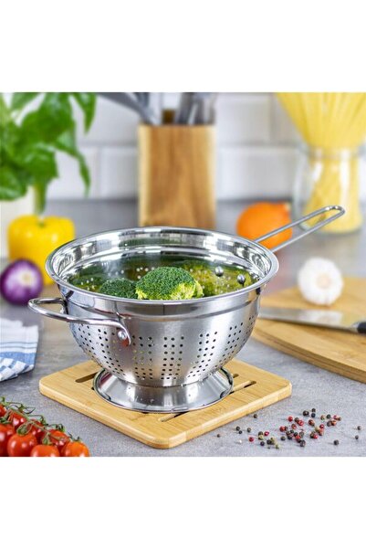 Klausberg Stainless steel colander, with handle, 24 cm,