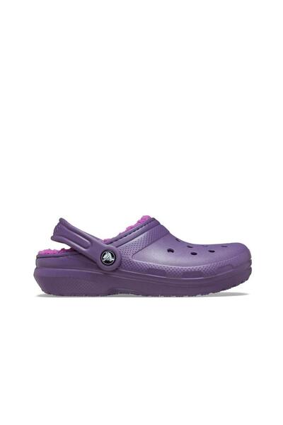 Crocs Classic Lined Clog K Children's Slippers - Night Purple