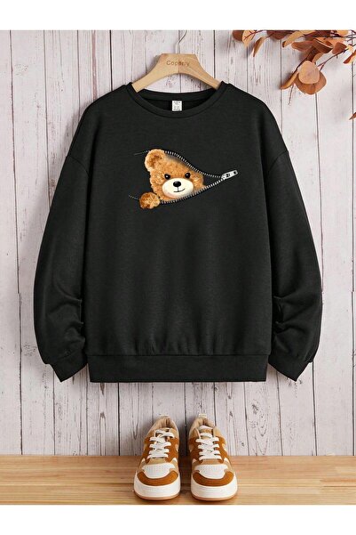 zeag TOP UNISEX NEGRU CU FERMOAR, IMPRIMAT CU URS, CU GULER ROTUND