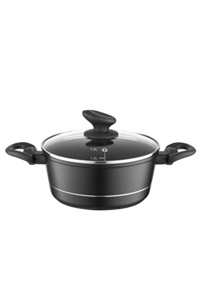 Florentyna Forged aluminum pot, with lid, 18cm, 1.5L, non-stick coating and h...