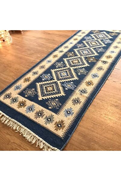 Casa de vis Online Traditional style carpet, cotton with jute, Casa De Vis Online, blue, 60 x 90 CM