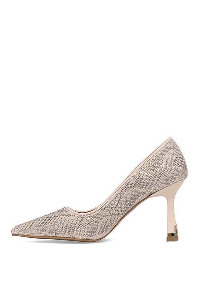 Ayakkabı Fuarı Elit Pm221 K7701 Women's Classic Heeled Shoes Tan