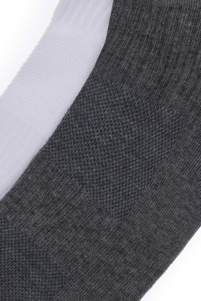 U.S. Polo Assn. Men's Gray Melange Socks 50304242-Vr086