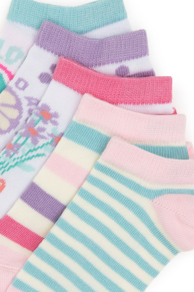 U.S. Polo Assn. Girl's Aqua Socks 50304449-Vr007