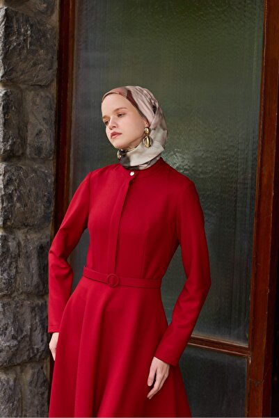 İpekhan Winter Bloom Soft Scarf 1239 Copper Brown