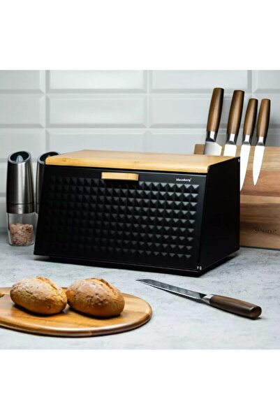 Klausberg Cutie pentru pâine KB 7467, 35,5 cm, Oțel, Bambus, Capac superior ș...